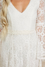 lace motif bridal sash