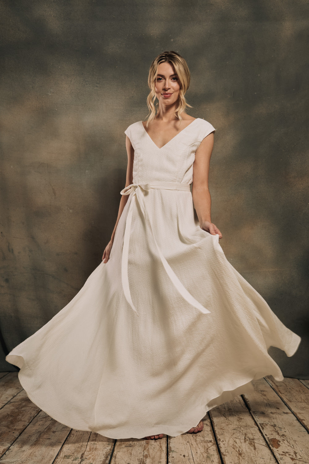 minimalist wedding dress uk Wren Dress