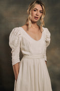 Load image into Gallery viewer, modern boho wedding dress with leg of mutton sleeves