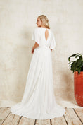Load image into Gallery viewer, wedding dress with a skirt slit