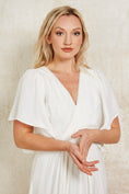 Load image into Gallery viewer, wedding dress with a skirt slit