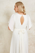 Load image into Gallery viewer, wedding dress with a skirt slit