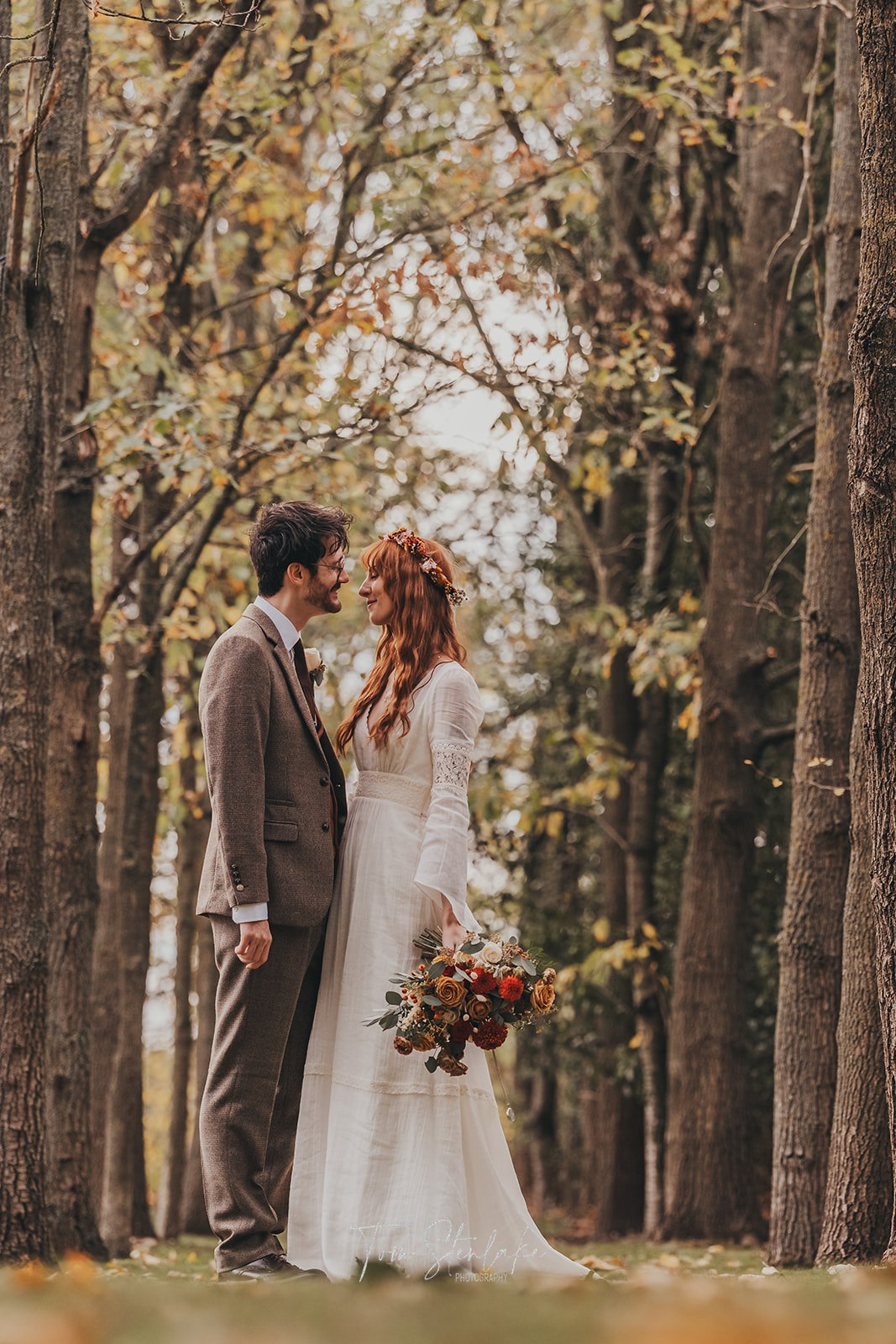 Autumn Wedding at Shustoke Barn in Warwickshire