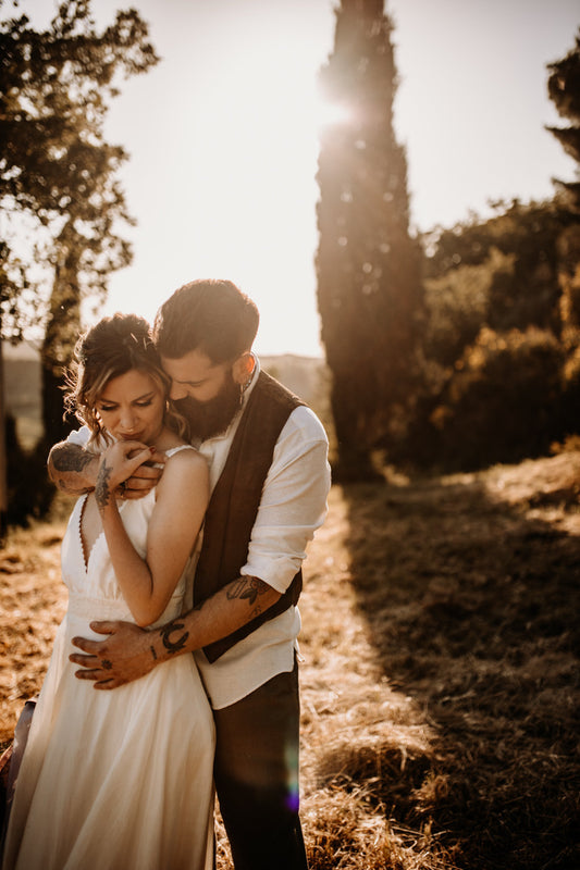 rustic boho wedding in Italy