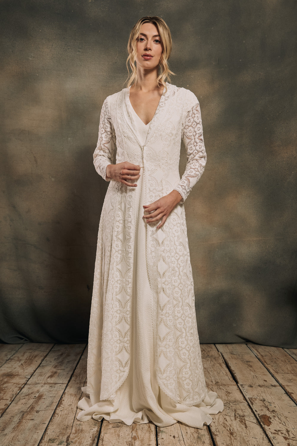 Long Jacket With Lace Material Fenella Lace Jacket Bridal Jacket Handcrafted From Lace Indie Long Jacket With Lace Material Fenella Lace Jacket Bridal Jacket Handcrafted From Lace Indie