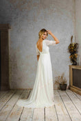 Load image into Gallery viewer, model wearing a wedding dress perfect for rustic weddings
