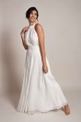 Load image into Gallery viewer, minimalist halterneck wedding dress
