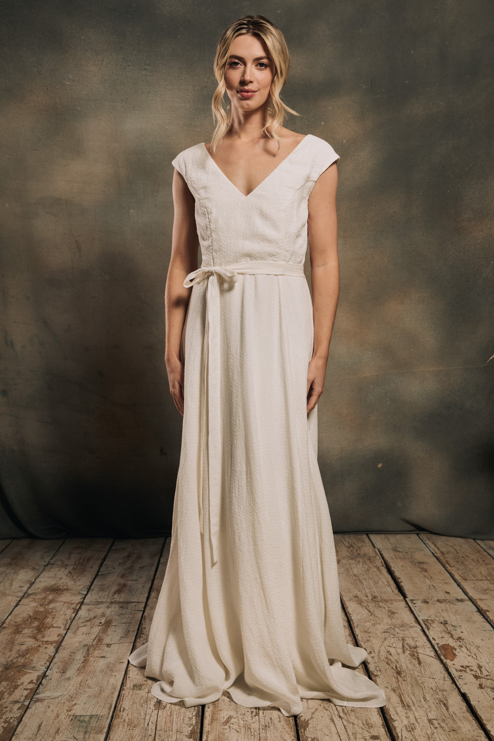 linen wedding dress Wren Dress