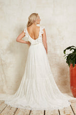 romantic lace wedding dress
