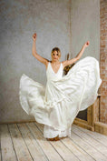 Load image into Gallery viewer, flowy silk wedding dress
