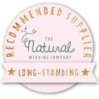 the natural wedding company logo