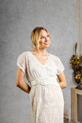 Load image into Gallery viewer, model wearing a vintage-inspired wedding dress

